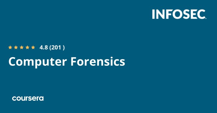 Forensic online courses screenshots